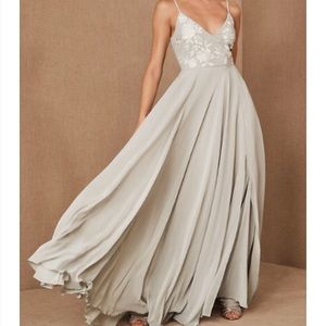 BHLDN Sadia Dress Fog Color Size 4